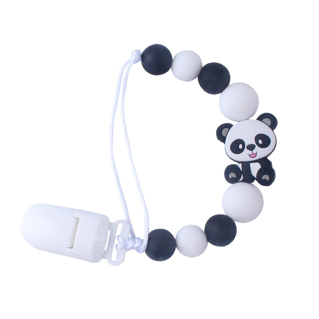 Panda Baby Newborn Pacifier Clip Chain Dummy Soother Nipple Holder Strap Z 