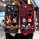 thumbnail image 2 of Disney-funda suave de Mickey y Minnie Mouse para iPhone, carcasa bonita para modelos 16, 13 Mini, SE, 15ProMax, 14 Plus, 12 Pro, 11 Pro, 8, 7, XR, XS Max, 2 of 5