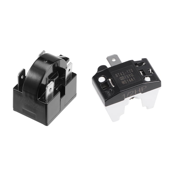 Relé de arranque PTC para refrigerador 22 Ohm 4 pines, protector térmico de sobrecarga del compresor 1/2HP 375W