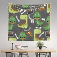 thumbnail image 2 of Pofeuu Cartoon Dinosaurs Print Wall Tapestry Decoration Wall Hanging Tapestry 60 x 51 Inch, 2 of 6