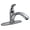 Chrome, variant on Valterra PF231322 Single-Handle Hybrid Kitchen Faucet with Side Spray - Chrome
