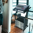 thumbnail image 6 of Rolling DJ Mixer Stand Stage Cart Adjustable Rack Mount Studio Equipment Music Party Show 12UX, 6 of 10