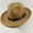 Khaki, variant on 1Pc Hat, Khaki Sun Hats, Men Women Hard Wide Brim Panama Hat Autumn Vintage Cap Black
