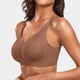 thumbnail image 5 of Sujetador sin aros y sin costuras con relleno y escote festoneado para mujer: bralette suave y cómodo sin aros, cobertura total, informal y sexy, 5 of 7