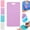 Purple#002, variant on Erasable Badge Sticky Notes, Reusable Silicone Vertical Badge Buddy, Ballpoint Pen Write&Alcohol Wipeable Notepad, Lightweight Badge Notepad for Nurses Doctor(Purple)