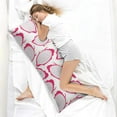 thumbnail image 4 of Pitaya Dragon Fruit Print Body Pillow Cover 20x54 - Soft Breathable Full Body Pillow Case with Invisible Zipper, Exotic Tropical Pink White Red Aesthetic Pattern Design for Maternity, 4 of 5