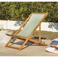 thumbnail image 3 of F. Corriveau International - Outdoor Deck Chair, Three Reclining Levels, Wooden Frame, Jade, 3 of 7