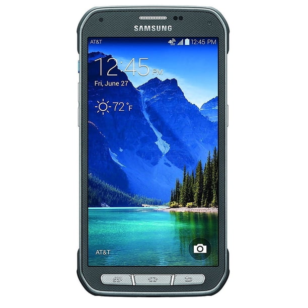 Samsung Galaxy S5 Active G870a 16gb Unlocked Gsm Extremely Durable Smartphone W 16mp Camera Titanium Gray Walmart Com Walmart Com