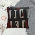 thumbnail image 2 of Throw Pillow Cushion Covers - Black Embroidery H Letter Luxury Modern Style Couch Sofa Pillow Cover for Living Room Bedroom, 2 of 5