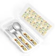 thumbnail image 4 of Zufioo Animals Print Children's Knife, Fork and Spoon Three-Piece Set, Toddler Safety Cutlery with Outer Box Suitable for Home and Kindergarten Use, 4 of 8