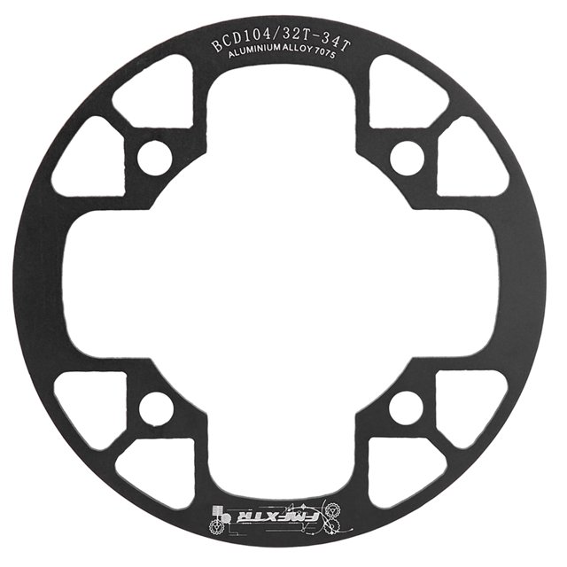 Toystoory Aleación de aluminio bicicleta cadena rueda cubierta protectora bicicleta 104bcd piñón bielas Protector ciclismo accesorio de Ciclismo