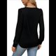 thumbnail image 5 of Blusas Tipo Túnica de Larga Abullonada para Mujer, con Cuello Redondo Plisado, Elegantes, Informales, Holgadas, para Invierno y . Negro XL, 5 of 6