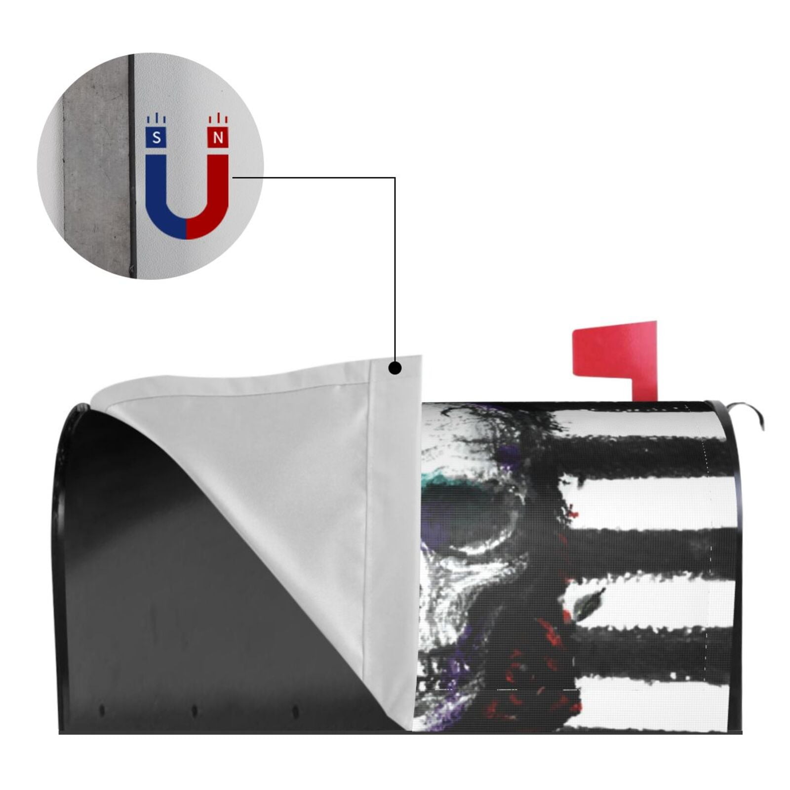 Kdxio Magnetic Mailbox Cover 21x18 in Mailbox Cover Outdoor Decoration Holiday Mailbox Covers for Home Garden Yard-21x18 in