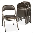 thumbnail image 1 of MECO Chaise Pliante Rembourrée en Vinyle Cinabre Sudden Comfort Deluxe, (Ensemble de 4), 1 of 5