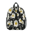 thumbnail image 3 of Cute Small Backpack with Yellow Flower and Daisy Print Patterns, Lightweight School Bag for Daily Use, 3 of 6