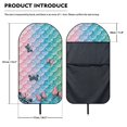 thumbnail image 7 of Uourmeti 1 Pack Car Seat Towel Cover with Mermaid Scale Butterfly, Waterproof Microfiber Towel Seat Cover, Compatible with Van Truck Front Car Seat, 7 of 7