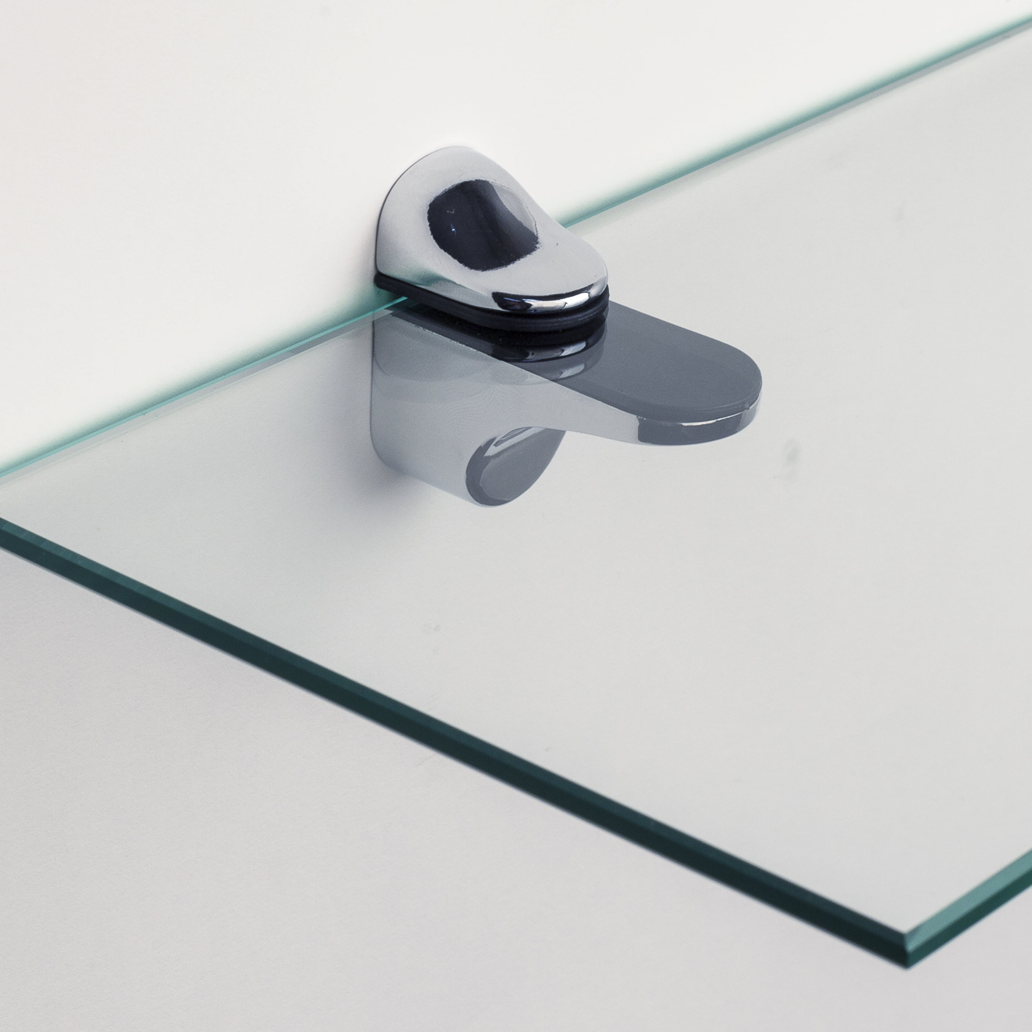 Danya B Glass Floating Shelves - Set of 2