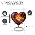 thumbnail image 2 of Yatskia Sunset Halloween Small Urns for Human Ashes Keepsake Adult Mother and Father, Mini Memorial Burial Urn for Ashes Adult Male, (Heart Pack of 1, 3 Inch), 2 of 8