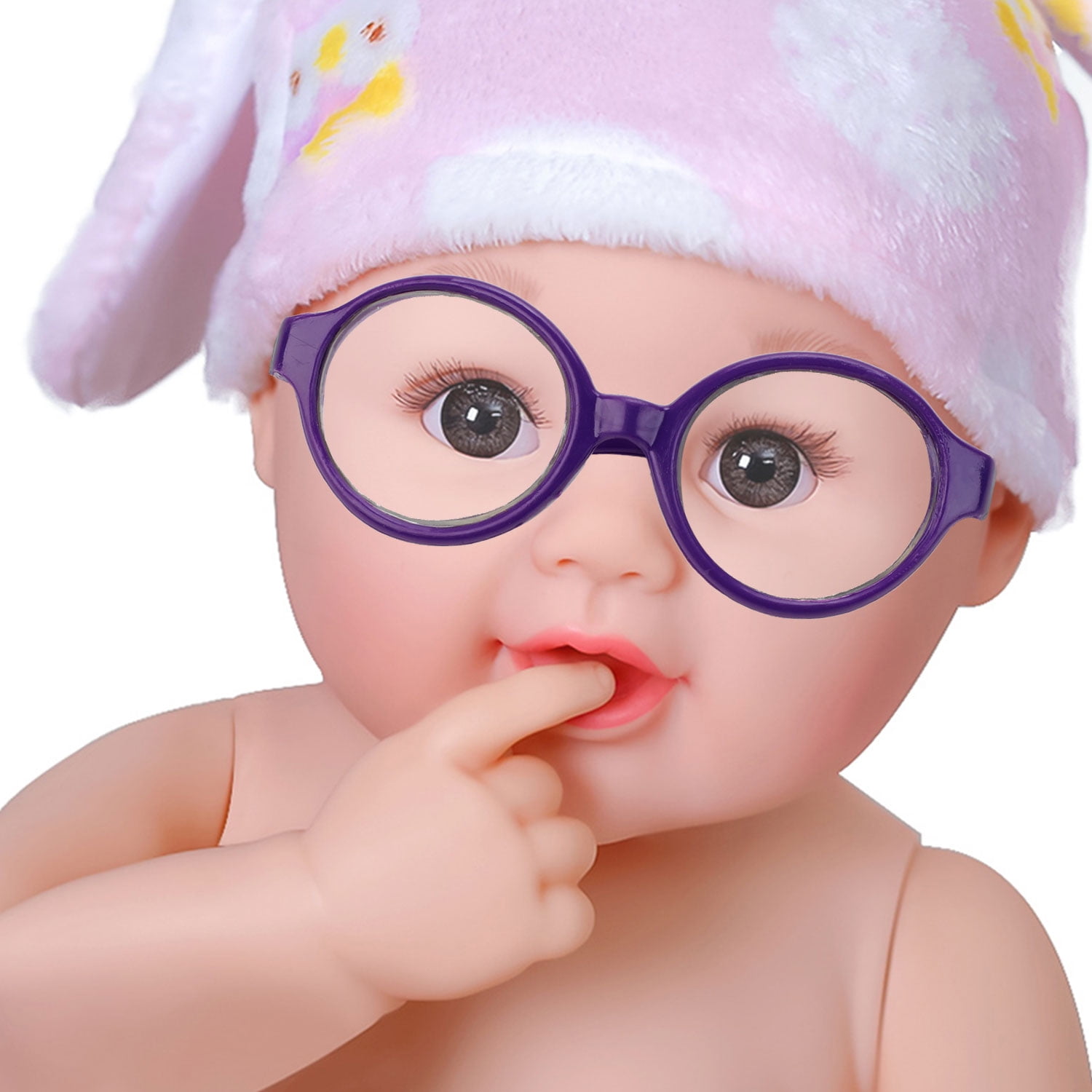 baby doll with eyeglasses