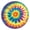 Colorful Rainbow Tie, variant on Colorful Rainbow Tie Dye Spiral Pattern Round Fitted Tablecloth with Elastic Edge,Dining Table Cover Waterproof,Outdoor Round Tablecloth for Camping,Dining,Indoor and Outdoor