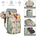thumbnail image 4 of Exotic Paisley Design Insulated Cooler Backpack, Leak-Proof & Waterproof, High-Performance Insulation for Outdoor Enthusiasts, Great for Hiking, Camping, and Travel, 4 of 5