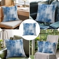 thumbnail image 4 of Throw Pillow Covers, Abstract Blue 26x26 Pillow Covers for Couch/Sofa/Bed, Modern Simple Painting Art Decorative Square Linen Cushion Pillowcase for Home Decor, 4 of 9