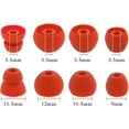 thumbnail image 3 of GFDYREE Ear Tips Compatible with Powerbeats Pro Headphone, 8 Pairs S M L D 4 Sizes Soft Silicone Earbud Tips Replacement Ear Tips, Compatible with Powerbeats Pro, Lava Red, 3 of 6