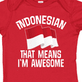 thumbnail image 4 of Inktastic Indonesian Indonesia Flag Boys or Girls Baby Bodysuit, 4 of 5