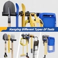 thumbnail image 7 of Garage Tool Organizer Wall Mount 48 Garage Wall Organizer Heavy Duty Garden Tool Organizers with Adjustable Hooks 400 lbs Garages Organization Anti-Rust Garden Tool Storage Rack for Yard and Shed, 7 of 7