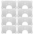 thumbnail image 1 of HEALEEP 8Ud Placas Para Arreglo De Bisagras De Puertas Con Reforzado En Inoxidable Plateado, 1 of 8