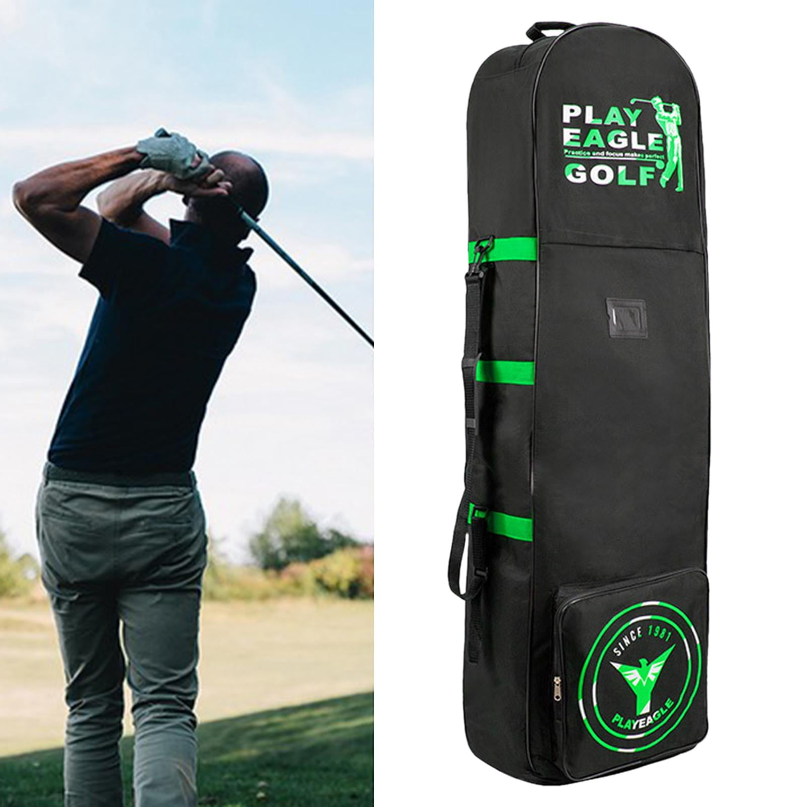 harayaa Airline Golf Travel Bag Golf Travel Cover Zipper Foldable Storage Bag Golf Clubs Green