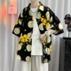 thumbnail image 4 of Camisas finas de verano 2024 para hombre, camisa hawaiana de manga corta para playa, blusas holgadas informales con estampado de moda para hombre, blusas con cuello vuelto, 4 of 5