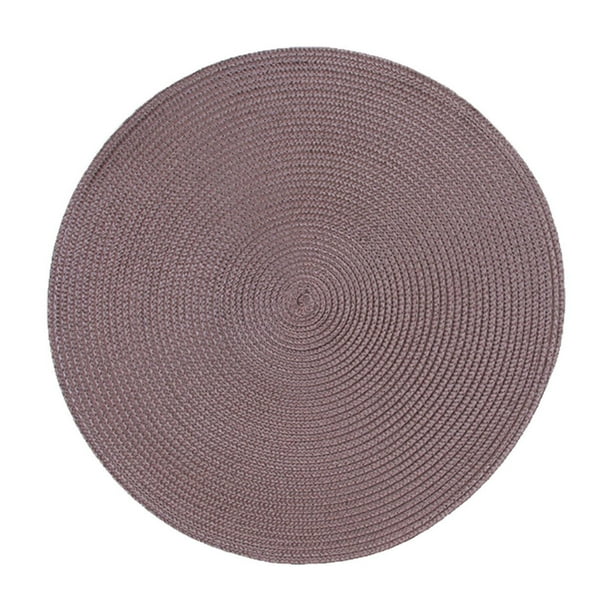 Xihbxyly Mantel Individual Tejido, Elegante Mantel Redondo, Impermeable y Resistente Al Aceite, Aislante Térmico, Ideal para Restaurantes, Decoración Elegante de Mesa, Fácil de Limpiar.