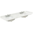 thumbnail image 3 of Janna 72" White Oak Double Vanity & Giotto Quartz Top (3-Hole) & Nickel Trim, 3 of 5