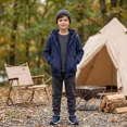 thumbnail image 6 of Pogiun Boys Fleece Jacket Sherpa Lined Zip Up Hoodies for Kids Winter Coat Navy 11-12Y, 6 of 6