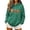 Army Green, variant on Ladies Pumpkins Print Halloween Hoodie Casual Drawstring Pocket Fall Top