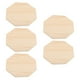 thumbnail image 3 of Octagonal Wooden Tray Diy Craft Succulent Pots Wood 3.9×3.9×0.3in 5Pcs, 3 of 5