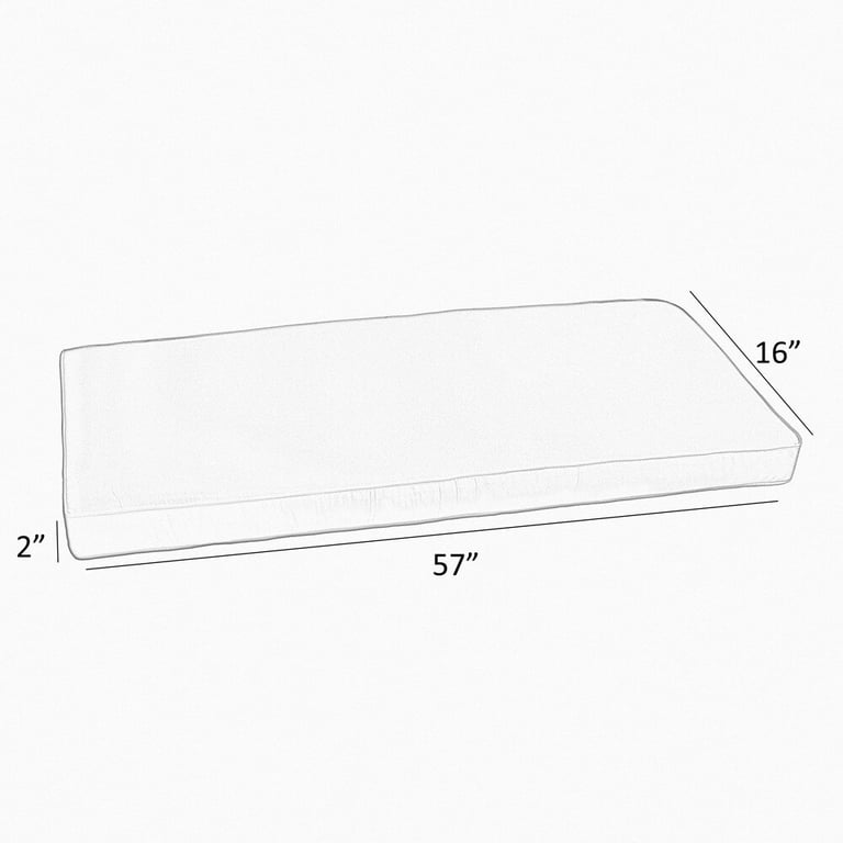 55 inch sunbrella bench cushion cheap