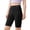 Black, variant on Girls Yoga Half Shorts Pants Leggings Solid Color Elastic Mild Sports Outer Wear