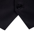 thumbnail image 4 of SWSMCLT Men's Slim Fit Waistcoat Formal Business V Neck Suit Vest Sleeveless Formal Top Black 40, 4 of 5