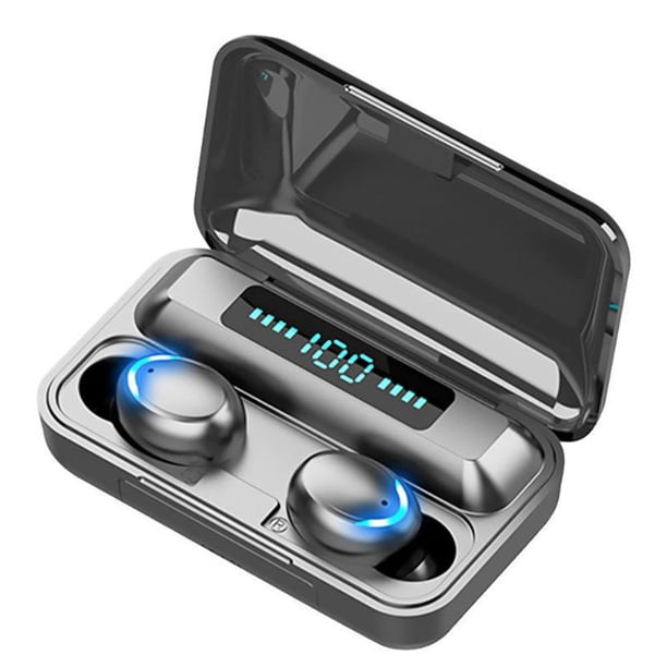 Audifonos Bluetooth 5.0 Inalámbricos Deportivos Auriculares Control Táctil Inteligente Auricular Pantalla Led De Carga Portátil Manos Libres Con Power Bank KIMHI F9-5