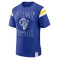 thumbnail image 2 of Men's Darius Rucker Collection by Fanatics  Royal Los Angeles Rams Football Stripe Sleeve T-Shirt, 2 of 6