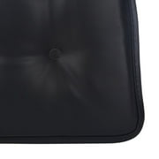 Gripper Non Slip 15 x 16 Faux Leather Tufted Chair Cushions, Set of 2