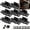 Black 8Pcs, variant on 8 Pack Quick Fitting Furniture Joint Bracket Cabinet Connector Clips L Shape Right Angle Heavy Duty Metal Fastener Hidden Shelf Support for Wood Bookcase Cupboard Wardrobe Hardware