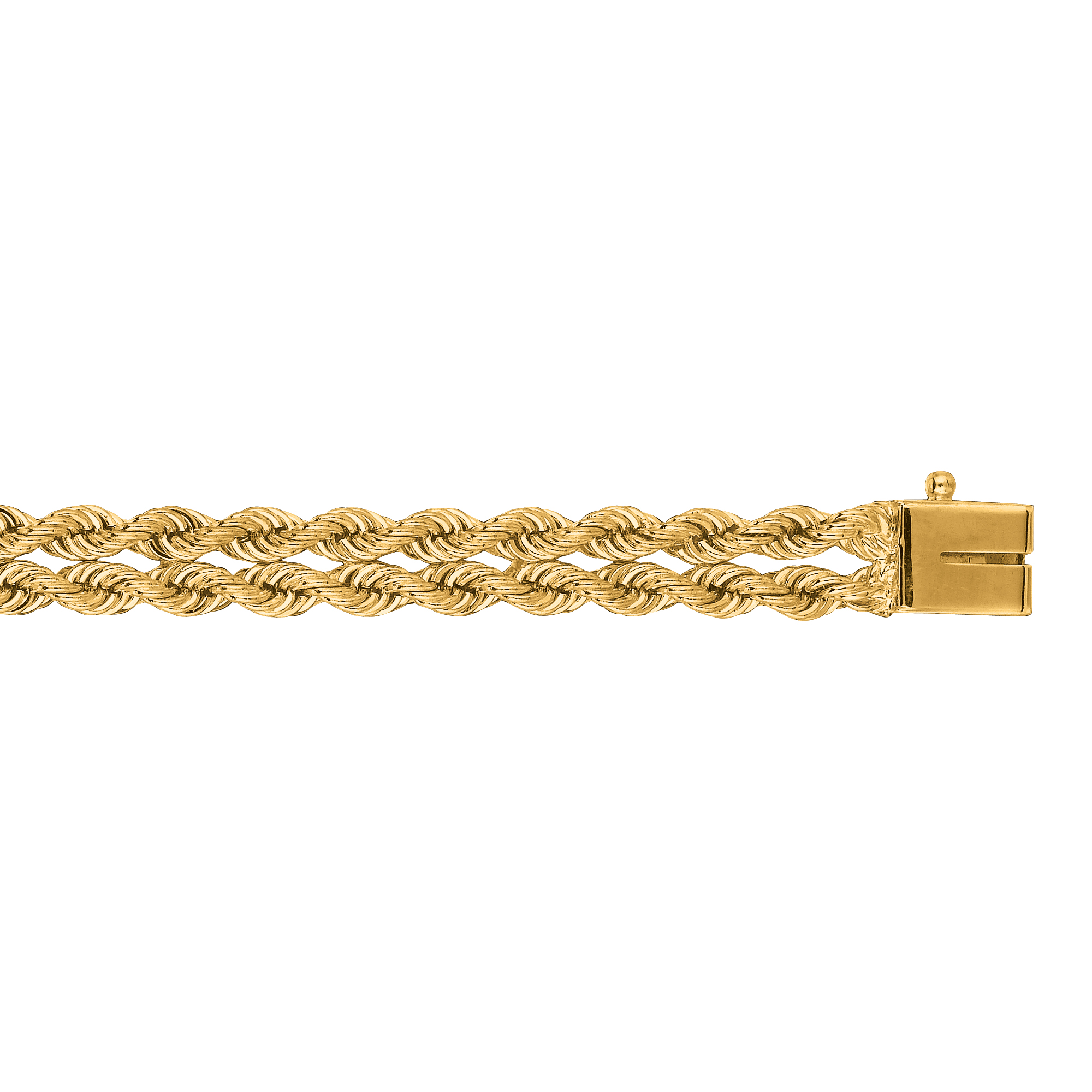 14K Yellow Solid Gold 6mm wide Diamond 