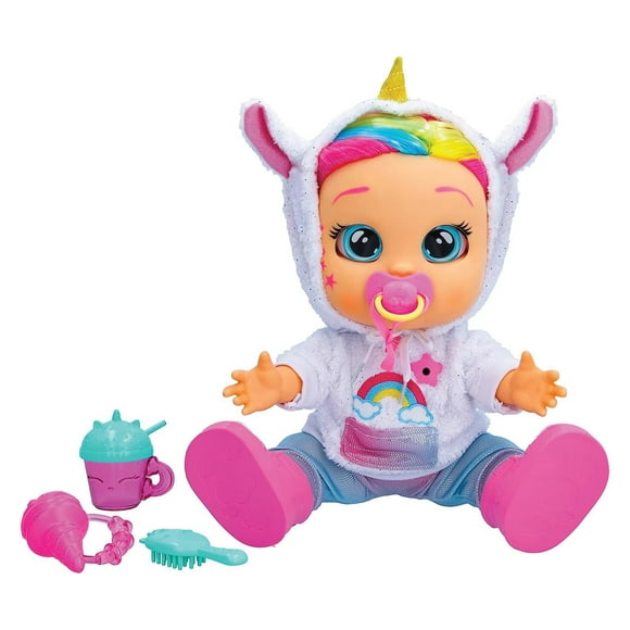 Cry Babies Premières Émotions Poupée Interactive Rêveuse pour Bébé avec Plus de 65 Émotions et Sons de Bébé, Filles et Enfants de 3 Ans et Plus, Multi