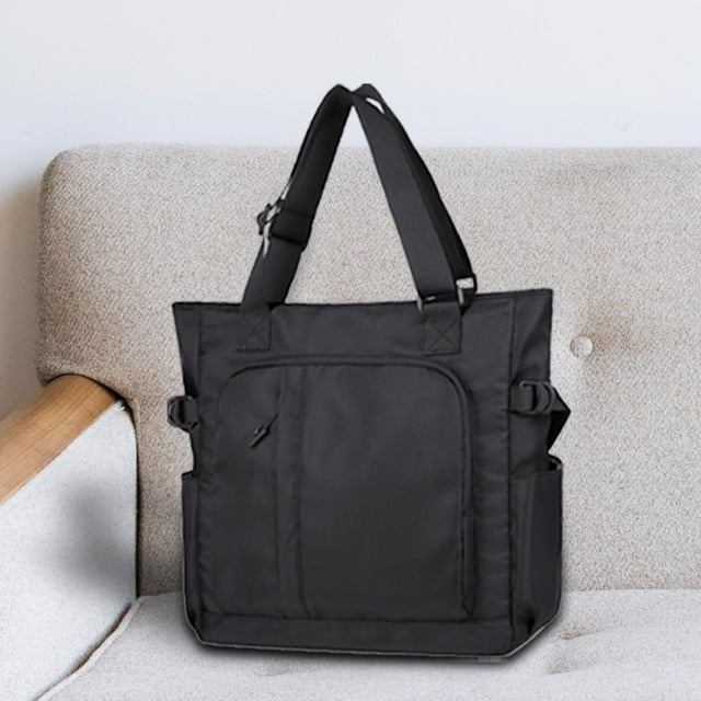 BELOVING Sac Fourre-Tout Poche Arrière à Glissière Sac de Travail d'Affaires pour Ordinateur Portable Travail Noir