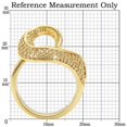 thumbnail image 2 of Luxe Jewelry Designs Women's Gold Plated Brass Pave Ring with AAA Grade Cubic Zirconia - Size 7, 2 of 4