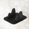 thumbnail image 2 of 2pcs Multifunctional Vehicle Mounted Mobile Phone Navigation Support Holder Silicone Car Dashboard GPS Desktop Stand Bracket for Smart Phones (Black), 2 of 7