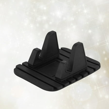 GOOHOCHY Black Silicone Car Phone Holder with Non Slip Dashboard Bracket for Smartphones 2pcs